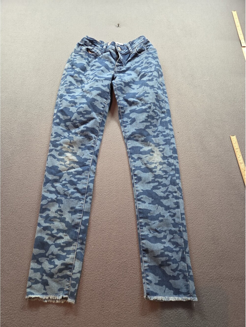 girl's blue denim jeans by Levi's size 14R super skinny